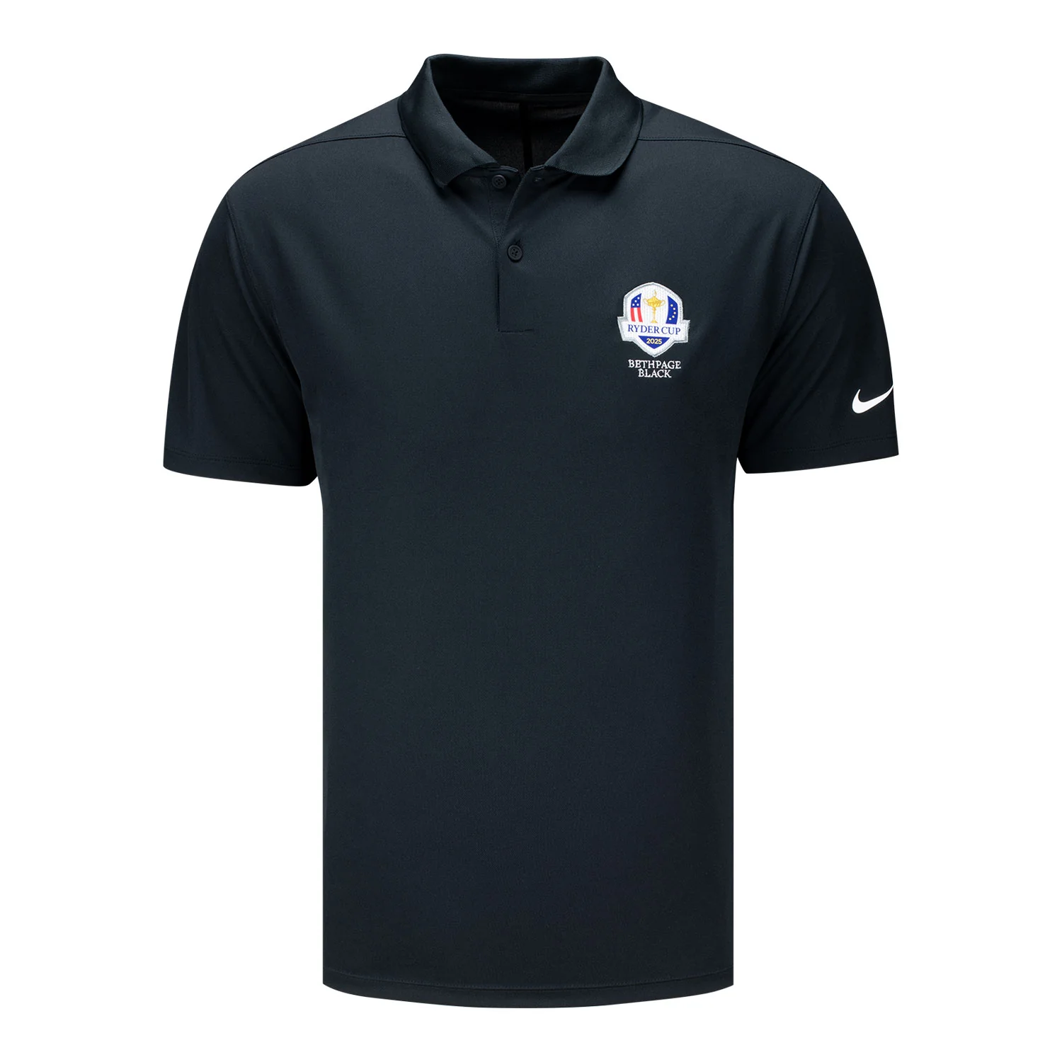 Nike 2025 Ryder Cup Victory Solid Polo in Black