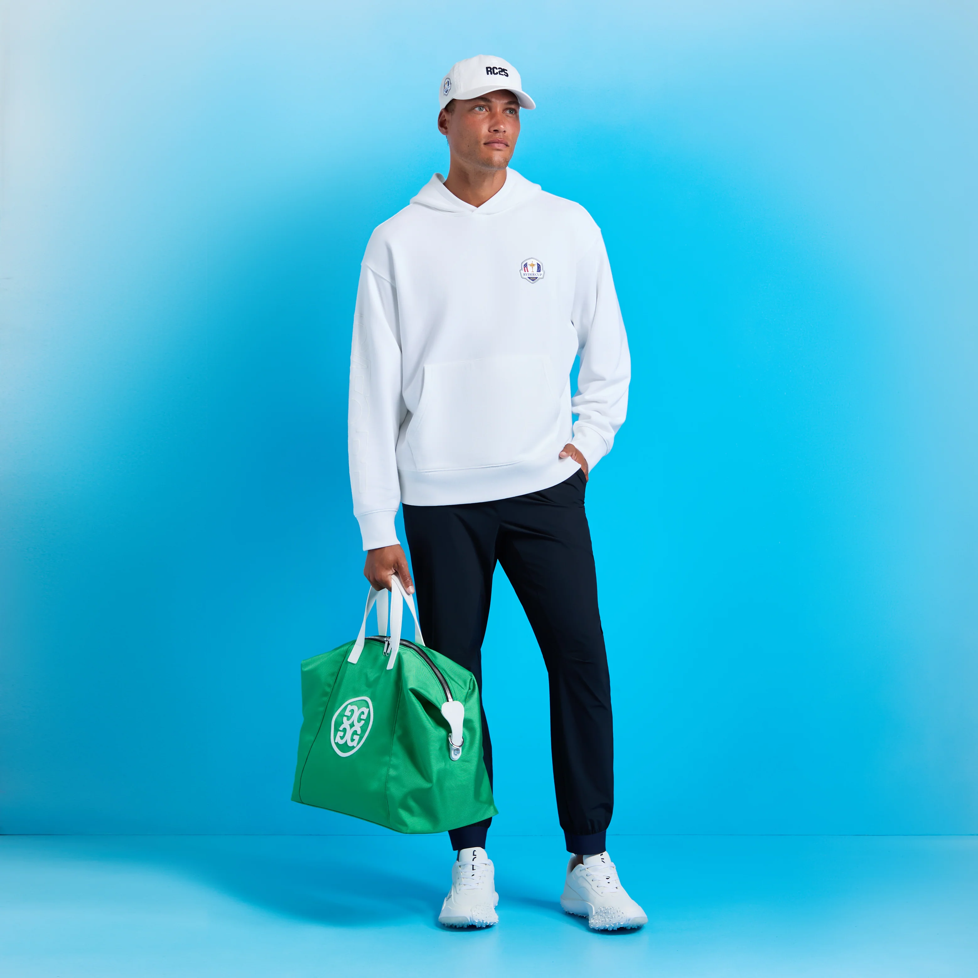 GFORE 2025 Ryder Cup French Terry Hoodie in Snow - Image 5