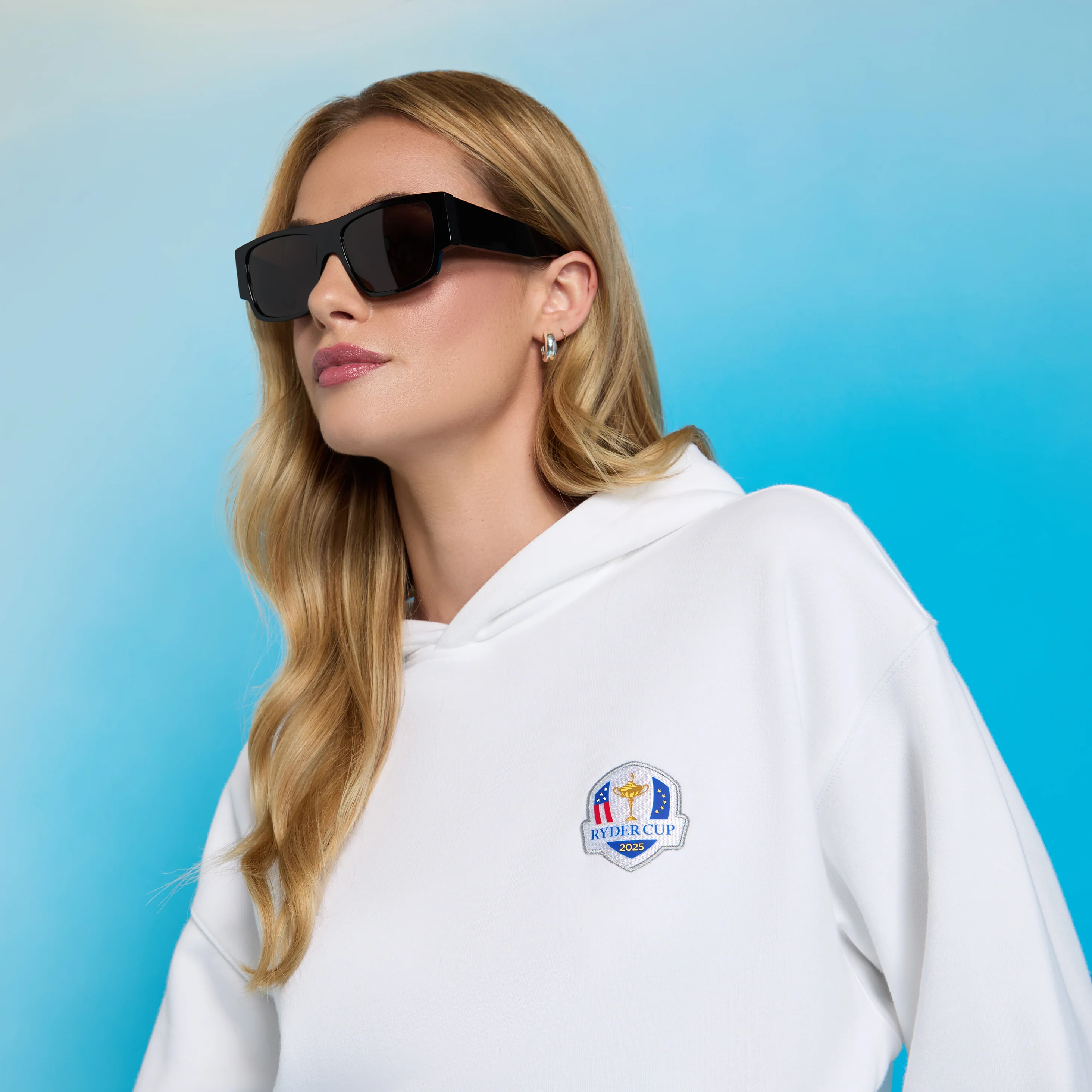 GFORE 2025 Ryder Cup French Terry Hoodie in Snow - Image 9